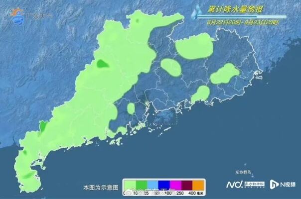 广东多地暴雨预警信号生效中