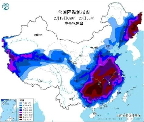 龙年首场寒潮过程蓄势待发