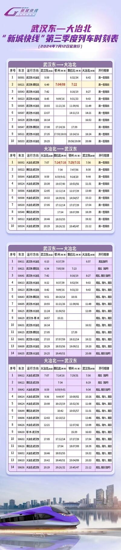 2019年沈阳地铁最新运行时刻表